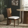 thumbnail image 2 of Safavieh Kieran Modern Wood Dining Side Chairs, Cream / Walnut, 2 of 8