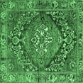thumbnail image 1 of Ahgly Company Indoor Square Persian Emerald Green Traditional Area Rugs, 5' Square, 1 of 4