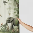thumbnail image 3 of Orinice  Tropical Jungle Animals Shower Curtain for Bathroom Giraffe Elephant Monkey Decorative Bath Curtain Polyester Fabric Waterproof Bathroom Curtain with 12 Hooks 69x72, 3 of 7