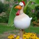 thumbnail image 2 of 1 pieza de decoración de jardín de gallina JAMW Estatua de pollo de resina Sencillez, 2 of 3