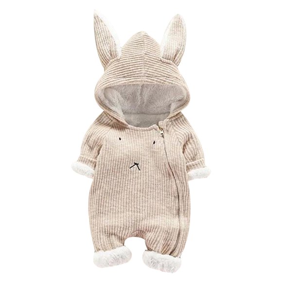 Modern Baby Boy Clothes Boys Sweats Set Baby Boy Girl Cartoon Hooded 3D Ear Romper Jumpsuit Clothes