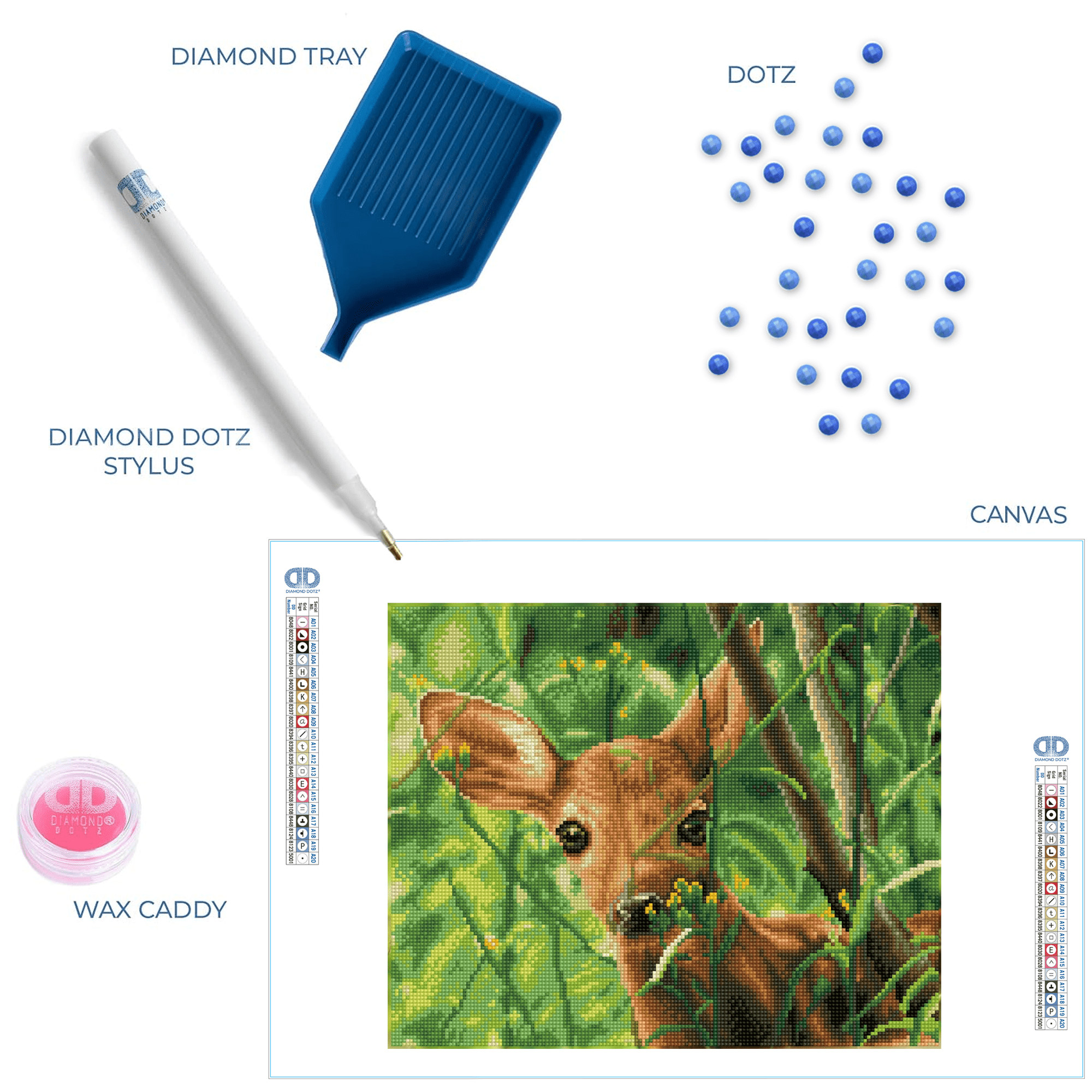 DIAMOND DOTZ® Squares Forest Babe Diamond Painting Kit