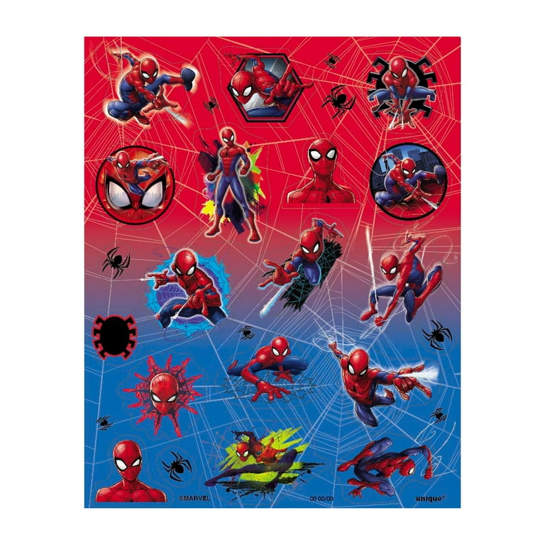 Spiderman Sticker Sheets, 4ct