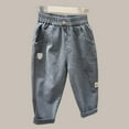 thumbnail image 4 of ATOGUTA Toddler Boy Sweatpants Size 3T-12 Kids Lightweight Joggers Sweatpants with Pockets Dark Gray, 4 of 4