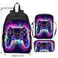 thumbnail image 3 of Ediodpoh Gaming Backpack Set Of 3 Printed Controller Sling Bag And Pencil Lightweight Casual Backpack For School Travel And Conventions B, 3 of 7