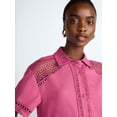 thumbnail image 4 of Scoop Women's Crochet Romper, Sizes XS-4XL, 4 of 5