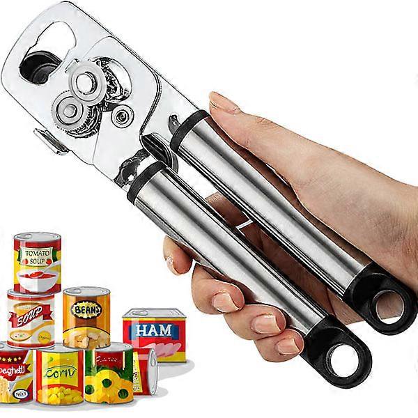 Manual Can Opener, Jar Opener, Good Grip Heavy Duty Food Safe Stainless Steel Opener