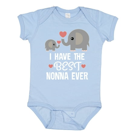 

Inktastic Best Nonna Ever Grandchild Boys or Girls Baby Bodysuit
