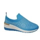 thumbnail image 1 of Zapatos para mujer, zapatos casuales de color liso con punta redonda y tacón medio, zapatillas para correr, botas vaqueras, 1 of 8