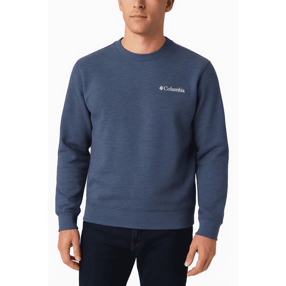 Columbia Men’s Walnut Canyon Crew Sweatshirt – Carbon Heather – Large