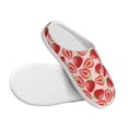 thumbnail image 3 of Haiem Cute Strawberry Print Women's Fuzzy Memory Foam House Slipper Cozy Home Footwear Non-slip Winter Slippers-37/38, 3 of 7