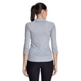thumbnail image 2 of Nike Women's Wool Half-Zip 3/4-Sleeve Top (Dark Grey Heather/Silver Wing, X-Small, Track Jackets), 2 of 3