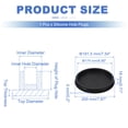 thumbnail image 2 of Tapón de Silicona en Forma de T Uxcell, Diámetro 190 mm/7.48 Pulgadas, Tapón de Silicona Impermeable Reutilizable para Sellado de Agujeros Redondos en Equipos de Tuberías, Negro, 2 of 7