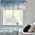 thumbnail image 6 of Valance Curtains for Windows Beach Wave Kitchen Curtians Window Treatment Summer Beach Nature Topper Curtain Rod Pocket Valances for Kitchen Bathroom Living Room 60x18in, 6 of 9