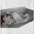 thumbnail image 6 of Retro Soft Flannel Fleece Throw Blanket, Mixed Patchwork Trippy Abstract with Formless Color Lines Design, Cozy Plush for Indoor and Outdoor Use, 60" x 80", Multicolor, by Ambesonne, 6 of 6