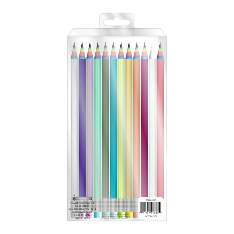 IDYLLIC Pastel Color Pencils for Kids (Multicolor Pack of 12)