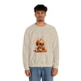 thumbnail image 4 of Pumpkin Skull Dot Day Unisex Heavy Blend™ Crewneck Sweatshirt, 4 of 7