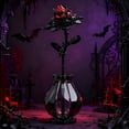 thumbnail image 4 of Crimson Dahlia Eternal Bloom Building Blocks Set, Midnight Rose Dector MOC Bricks Toys, 150pcs DIY Model Gift Kit, 4 of 6