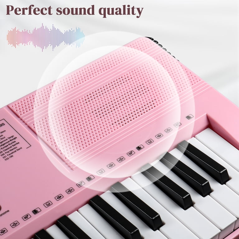 Ktaxon 61-Key Electric Keyboard Piano, Adjustable Stand and Bench