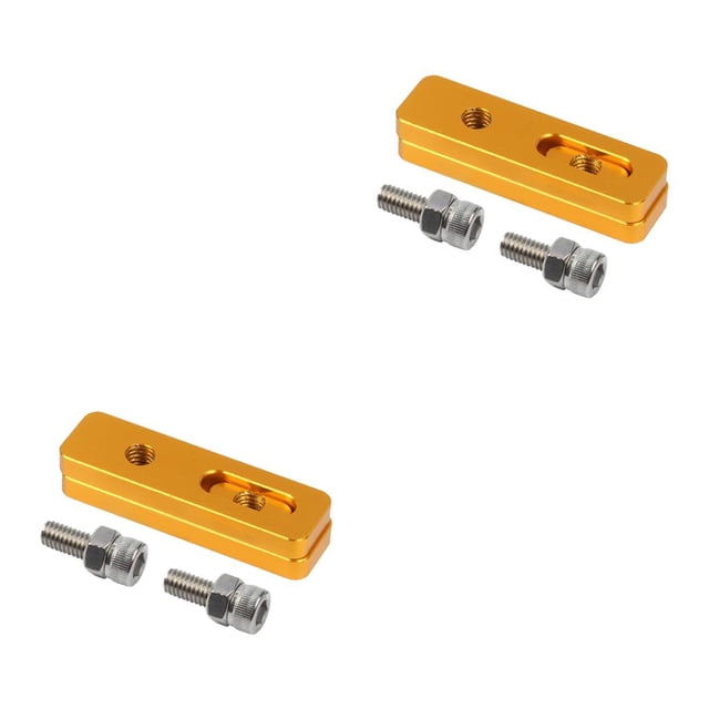 Yuarrent Kit de asiento de extensión de freno en V, componentes de adaptador profesional, aleación de aluminio 406 a 451, pieza de adaptadores Dorado 2Conjunto
