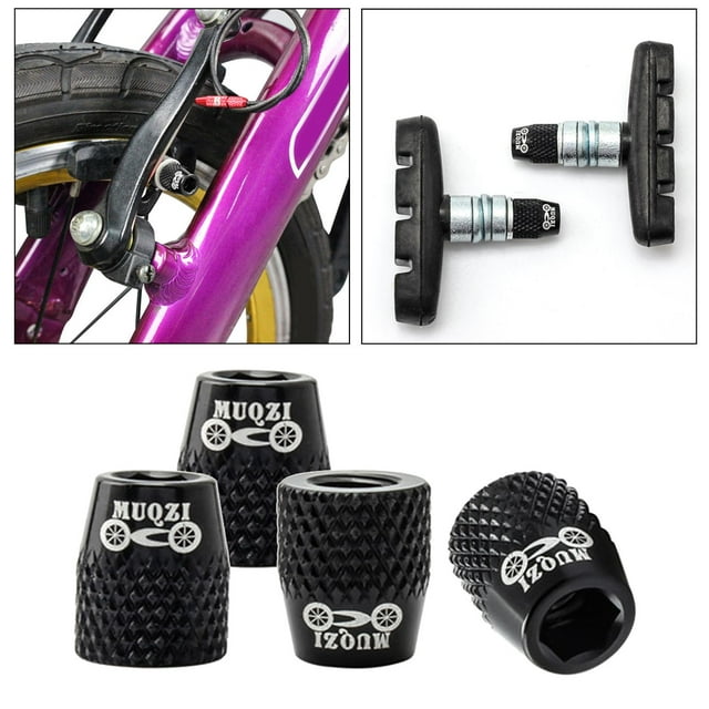4 Uds M6 Macarena bicicleta de carretera zapatas de freno aleación de aluminio negro