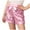 Watermelon Red, variant on qolati Girls Sequin Shorts Christmas Glitter Bloomers Shorts High Waist Sparkly Rave Loose A Line Hot Pants Dance with Bow Shorts Elastic Waist Athletic Shorts