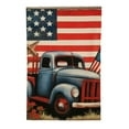 thumbnail image 2 of PHYHOO  Garden Flag Double Sided, Small Burlap Welcome Patriotic Truck Stars Farmhouse Garden Yard House Flags for Memorial Veterans Independence Day Outdoor Decor White, 2 of 6