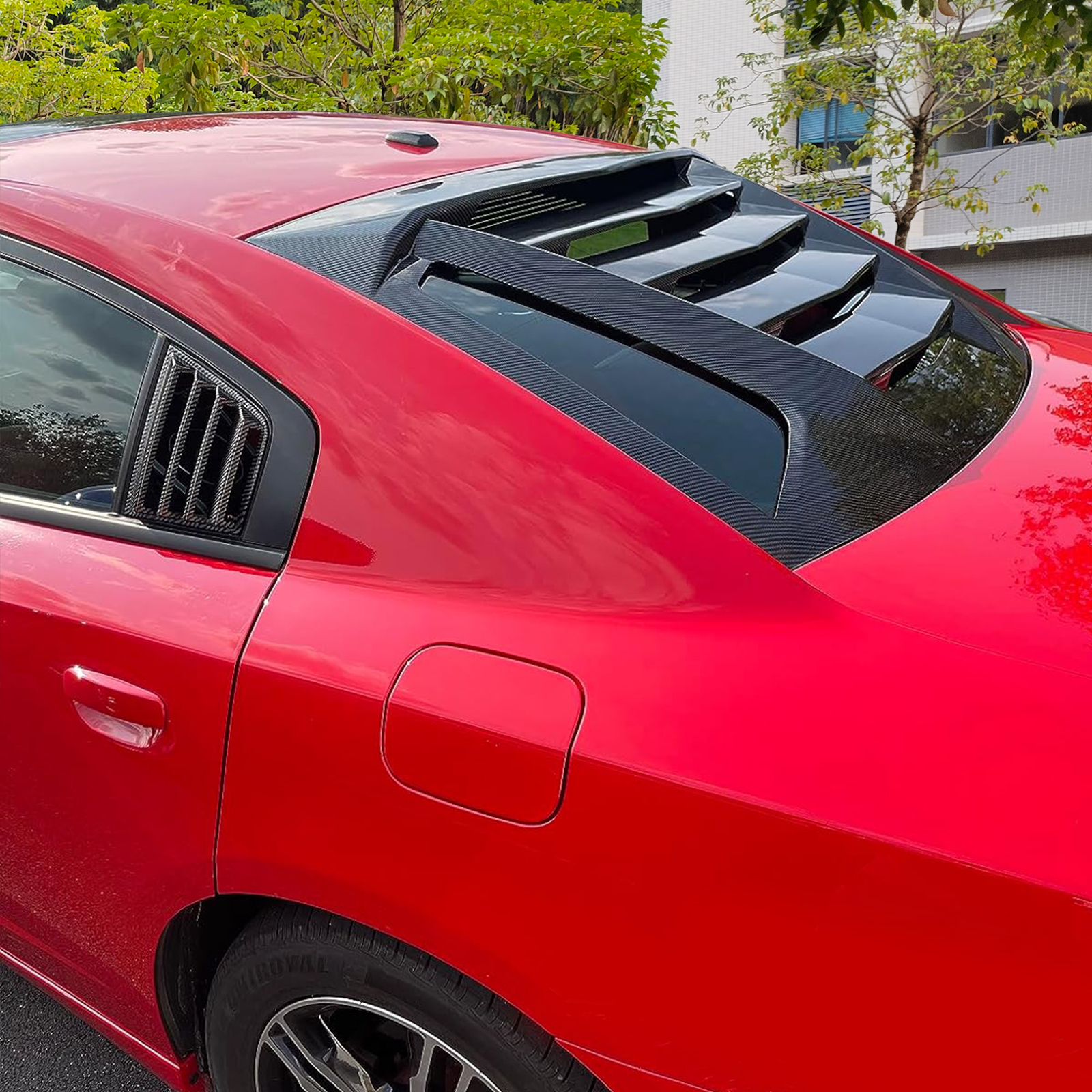 Gloss Black Add-On Door Scoop Vents For 2015-2023 Dodge Charger – SXT SRT Hellcat RT Scat Pack, ABS Plastic, No Drilling