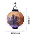 thumbnail image 2 of Cififendec Halloween Paper Lanterns, Light Up Hanging Themed Paper Lantern Props for Night Party Decor and Porch Hanging Ornament, 9.84"×7.87", 2 of 7