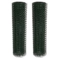 thumbnail image 1 of Uxcell 2-Pack Malla de Alambre para Gallinas, 15 in x 13.1 ft Cerca de Alambre de Hierro para Aves de Corral/Jardín/Protección de Plantas [Verde], 1 of 6