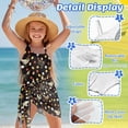 thumbnail image 6 of Xoenoiee Rooster Chicken Egg Flower Print Girls Swimsuits Halter One Piece Bathing Suit with Cover Up Skirt Adjustable Strap Teen Girl Swimsuit Swimwear Set, Size 7-8 Years, 6 of 7