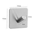thumbnail image 1 of ZHAOCHENG Ganchos de pared adhesivos-5xacero inoxidable-Toallero sin agujeros en zonas húmedas-Ganchos de pared+almohadillas adhesivas 3M, 1 of 5