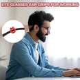 thumbnail image 6 of Cat Shape Eye Glasses Ear Grips, 25 Pairs Anti-Slip Eyeglass Ear Hooks with Box for Sunglasses Ear Hooks, Black, 6 of 7