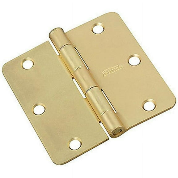 National Manufacturing NM830229 3 x 3 in. Satin Brass Butt Hinge