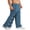 Blue, variant on Tear Away Pants for Men 2 Side Snap Full Open Bottom Athletic Sweatpants Soft Post Surgery Pants with Pockets Sea Blue