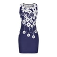 thumbnail image 3 of SMihono Robe d'Été Grande Taille pour Femmes 2023 Mode Décontractée d'Été Sans Manches Coupe Ajustée Imprimée Col Rond Robe, 3 of 5