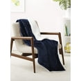 thumbnail image 1 of Kids Ultra-Soft Micromink Sherpa Blanket - Throw, Midnight Blue, 1 of 6