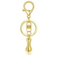 thumbnail image 2 of Hearth & Gear Custom Letter Keychain Key Ring For Initial Charm With Sturdy Metal Loop And Easy To Find Design For And Luggage, 2 of 5