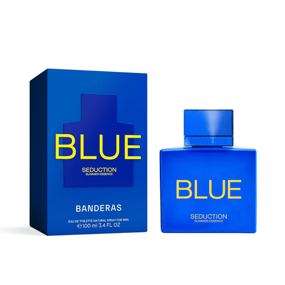 Blue Seduction Summer Essence - EDT for Men - Long Lasting - Fresh and Intense -3.4 Fl Oz