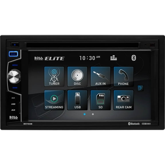 BOSS Audio Systems Elite BV755B Car DVD Player, Bluetooth, 6.2 Inch Touchscreen