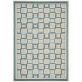 thumbnail image 1 of Safavieh Martha Stewart 4' X 5'7" Power Loomed Rug in Cream and Blue, 1 of 5
