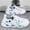 White Moon, variant on Men's Platform Clogs, Couple's Style Summer Fashion Hollow-Out Design Soft Sole Shock-Absorbing Closed-Toe Slippers, Versatile for Outings and Driving, Comfortable Casual Sandals for Women