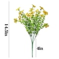 thumbnail image 3 of JilgTeok 2 Packs 2pcs 7-pronged Simulation Violet Flower Bouquet for DIY Wedding Bouquets Centerpieces Party Spring Home Decoration and Flower Arrangement, 3 of 6