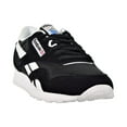 thumbnail image 2 of Reebok Classic Leather Nylon Men's Shoes Black/White 6604, 2 of 6