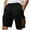 Black, variant on Cargo Shorts for Men Casual Button Waist Patch Pocket Work Shorts Jogging Fitness 5-Inch Shorts