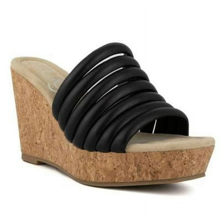 

Sugar Sugar Womens Hero Wedge Sanda Black 10M