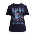 thumbnail image 5 of Time and Tru Women's AC/DC Let There Be Rock Graphic Tee, Sizes XS-XXXL, 5 of 5