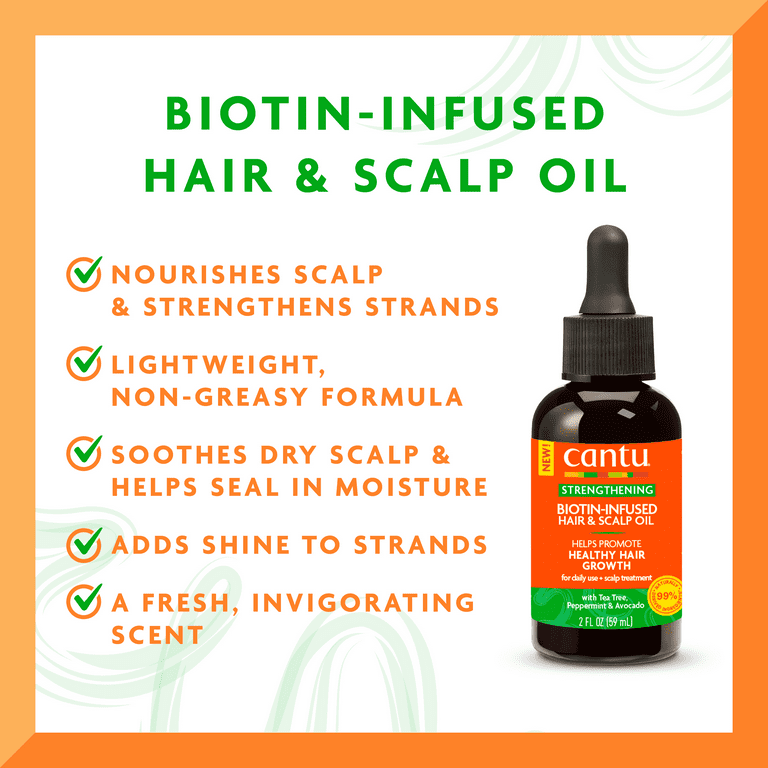 Cantu Biotin Infused Hair & Scalp Strengthening Oil (2oz) Cantu Biotin Infused Hair & Scalp Strengthening Oil (2oz)