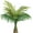 Green, variant on Artificial Palm Tree / Plants Leaves Faux Fake Tropical Mini, Imitation Leaf A