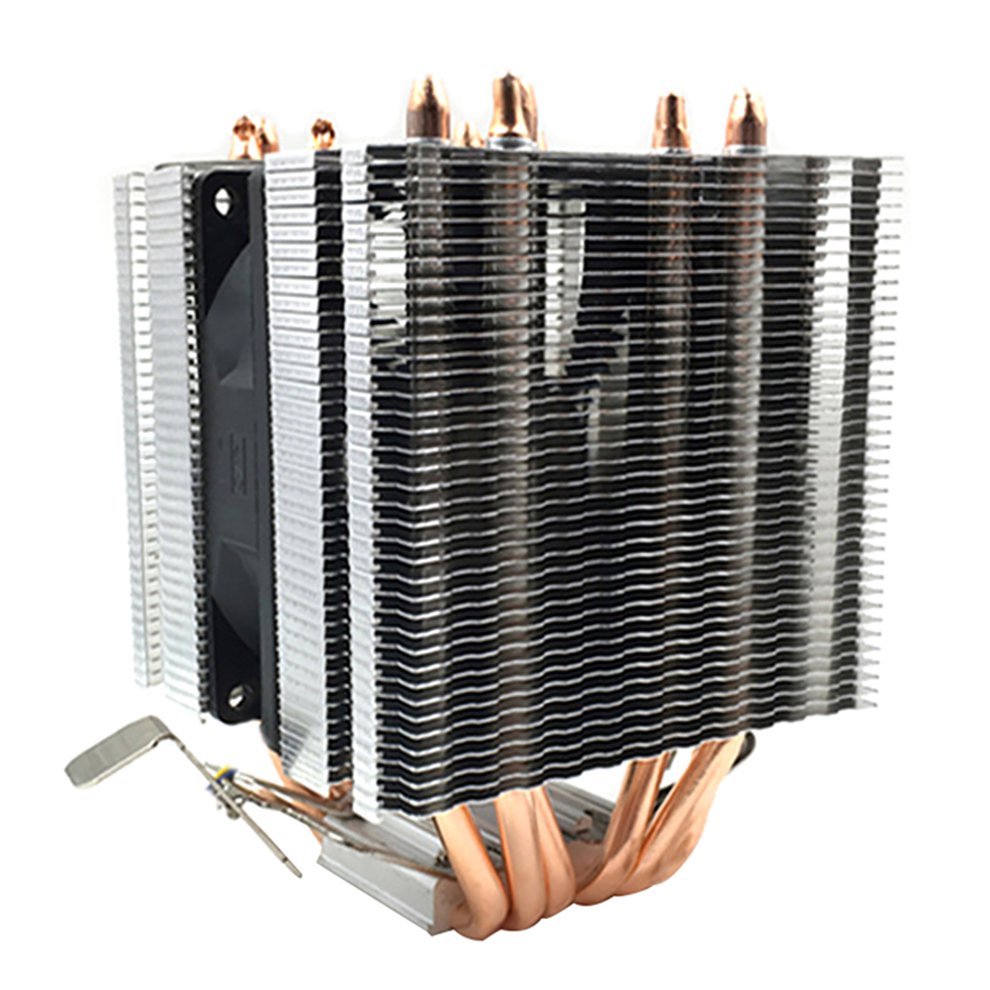 Pure Copper 6 Heat Pipe Cpu Heat Sink Amd 1155 1156 Desktop Computer